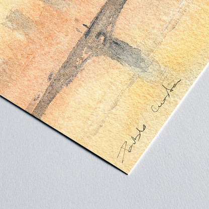 Londres en acuarela: Atardecer en Westminster